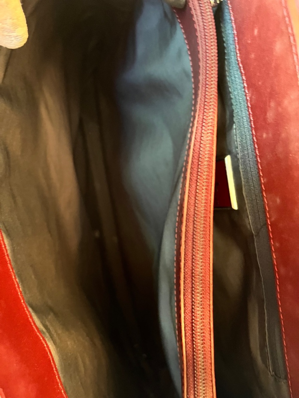 Cole Haan RARE Vintage Luxury Burgundy Red Haircalf Medium Satchel Tote (GUC) - Picture 17 of 17